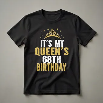 Queen's 68th Birthday Crown Graphic T-Shirt for Women