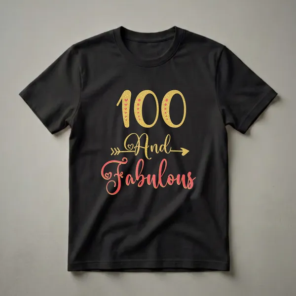 100 And Fabulous 100th Birthday T-Shirt for Grandma