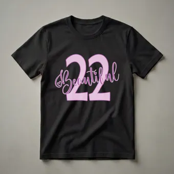 Beautiful 22nd Birthday Queen Graphic T-Shirt for Women
