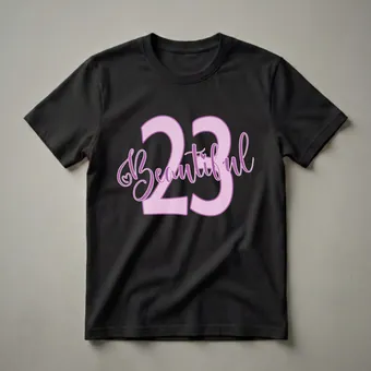 Beautiful 23rd Birthday Queen Graphic T-Shirt for Women
