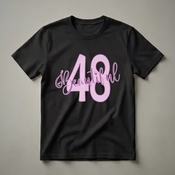 Beautiful 48th Birthday Queen Graphic T-Shirt for Women