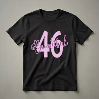 Beautiful 46th Birthday Queen Graphic T-Shirt for Women