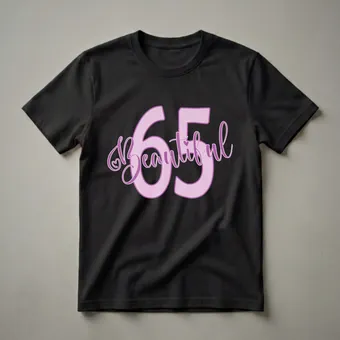 Beautiful 65th Birthday Queen Graphic T-Shirt for Women