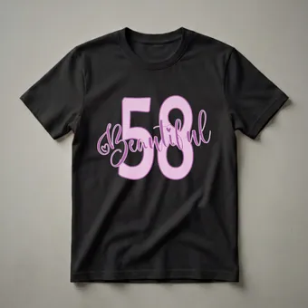 Beautiful 58th Birthday Queen Graphic T-Shirt for Women