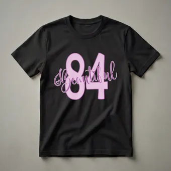 Beautiful 84th Birthday Queen Graphic T-Shirt for Women