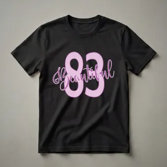 Beautiful 83rd Birthday Graphic T-Shirt for Women