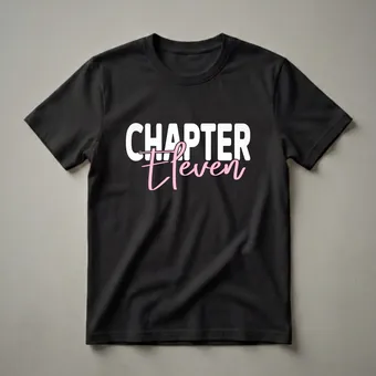 Chapter Eleven Birthday Girl Graphic T-Shirt for 11-Year-Olds