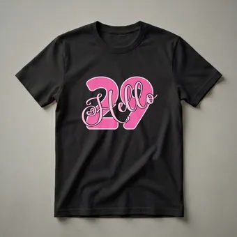 Hello 29th Birthday Queen Graphic T-Shirt for Women