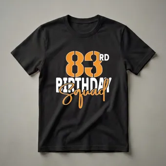 83rd Birthday Squad Family Matching Group T-Shirt