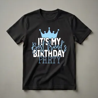 It's My Best Friend's Birthday Party Graphic T-Shirt for Friends