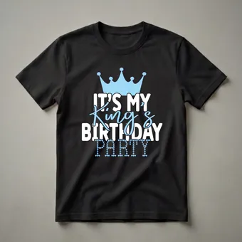 It's My King's Birthday Party Graphic T-Shirt for Boys