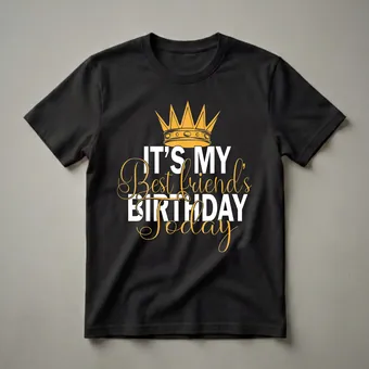 It's My Best Friend's Birthday Today Graphic T-Shirt