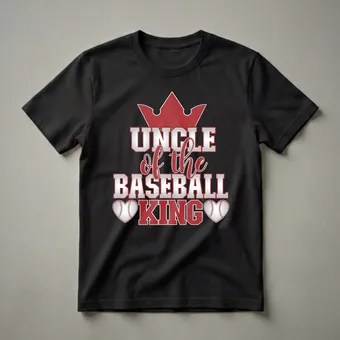 Uncle of the Baseball King Graphic T-Shirt for Family