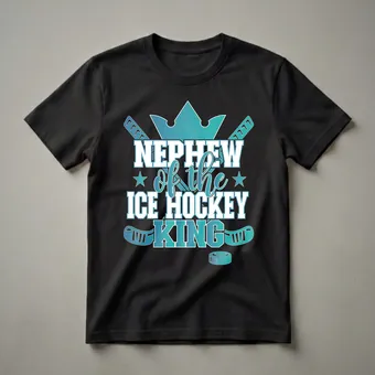 Nephew of the Ice Hockey King Family Matching Graphic T-Shirt