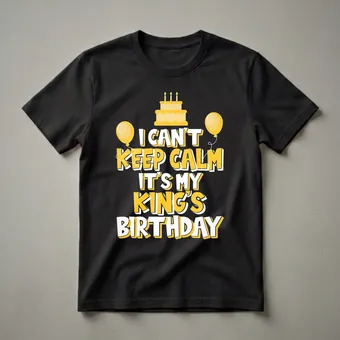 King's Birthday Celebration Graphic T-Shirt for Boys and Men
