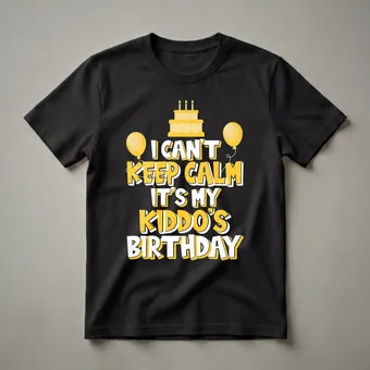 Kiddo's Birthday Celebration Graphic T-Shirt for Parents