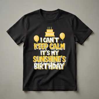 Sunshine Birthday Party Graphic T-Shirt for Kids