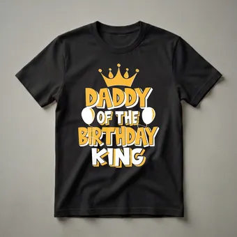 Daddy Of The Birthday King Celebration Graphic T-Shirt