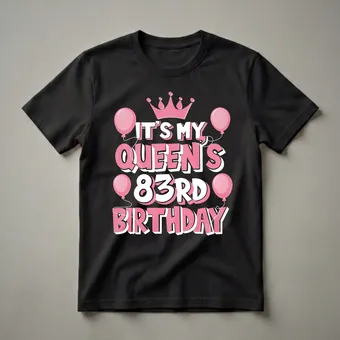 Queen's 83rd Birthday Party Graphic T-Shirt for Women