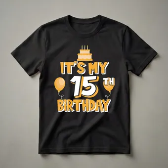 It's My 15th Birthday Graphic T-Shirt for Teens