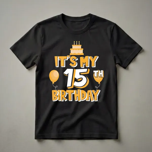 It's My 15th Birthday Graphic T-Shirt for Teens