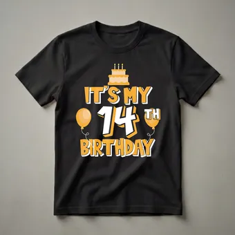 It's My 14th Birthday Graphic T-Shirt for Teens