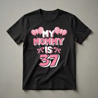 My Mommy Is 37 Years Old 37th Birthday Queen T-Shirt