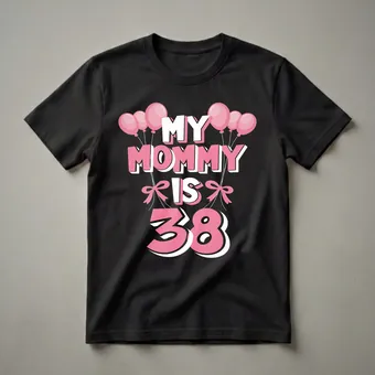My Mommy Is 38 Years Old 38th Birthday Queen T-Shirt