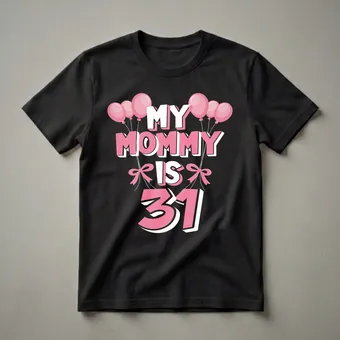 My Mommy Is 31 Years Old 31st Birthday Queen T-Shirt