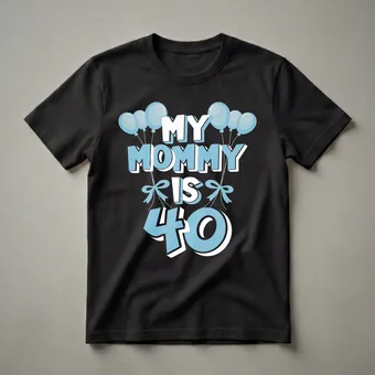 My Mommy Is 40 Years Old 40th Birthday Mom T-Shirt