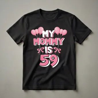 My Mommy Is 59 Years Old 59th Birthday T-Shirt for Mom