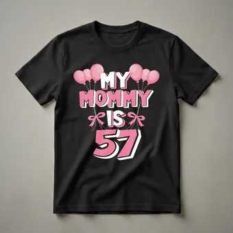 My Mommy Is 57 Years Old 57th Birthday Queen T-Shirt