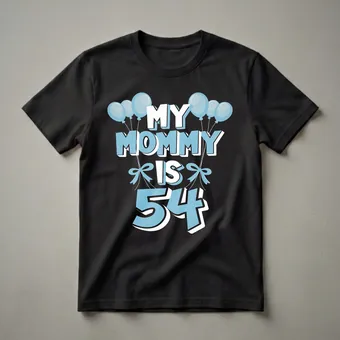 My Mommy Is 54 Years Old 54th Birthday Mom T-Shirt