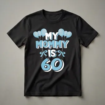My Mommy Is 60 Years Old 60th Birthday T-Shirt for Mom