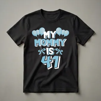 My Mommy Is 41 - 41st Birthday Queen Graphic T-Shirt