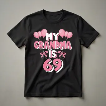 My Grandma Is 69 - 69th Birthday T-Shirt for Grannies