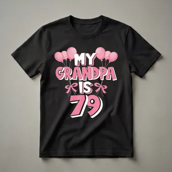 My Grandpa Is 79 Years Old 79th Birthday Celebration T-Shirt