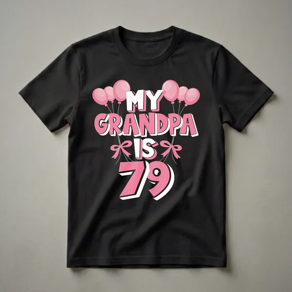 My Grandpa Is 79 Years Old 79th Birthday Celebration T-Shirt
