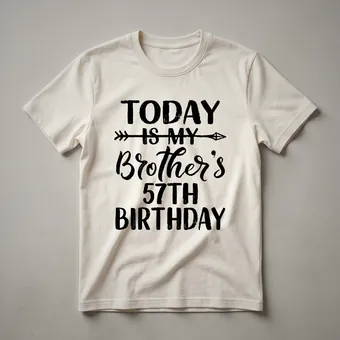 57th Birthday Brother T-Shirt for Men Turning 57