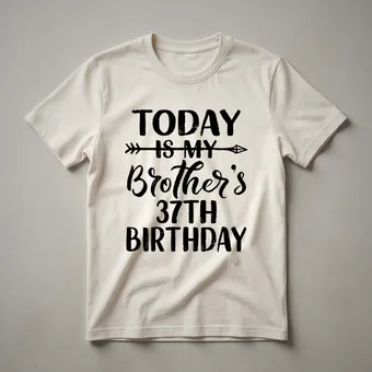 37th Birthday Brother Graphic T-Shirt for Men