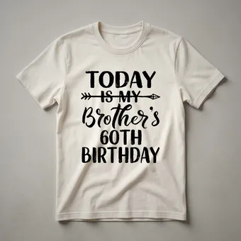 Brother's 60th Birthday Party Idea Graphic T-Shirt