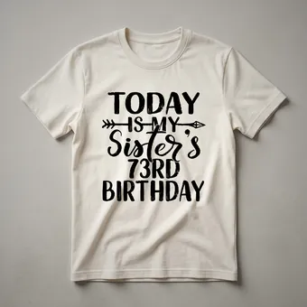 73rd Birthday Sister Party Idea T-Shirt for Women