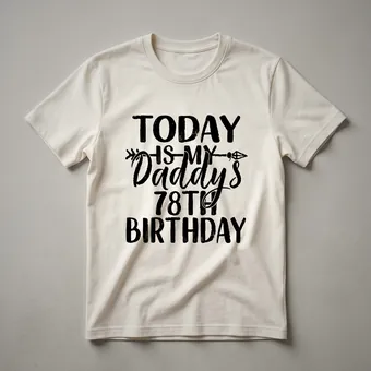 78th Birthday Dad Graphic T-Shirt | Celebrate His Milestone Birthday