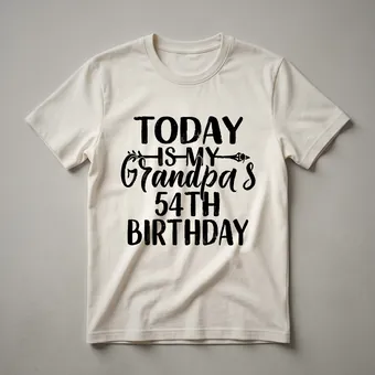 54th Birthday Grandpa T-Shirt | Vintage Style Graphic Tee