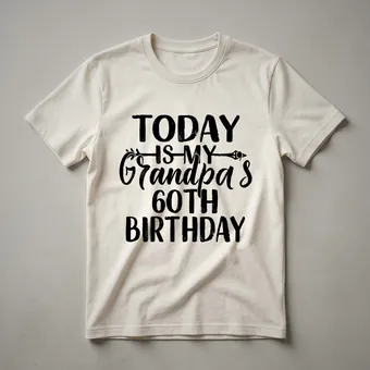 Today Is My Grandpa's 60th Birthday T-Shirt for Men