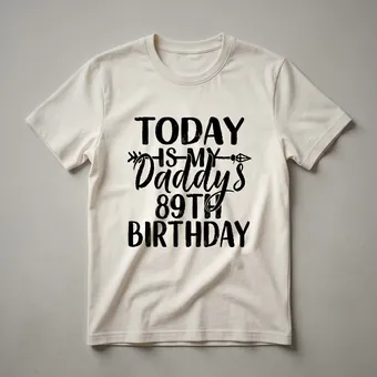 89th Birthday Daddy's Party Graphic T-Shirt for Dad