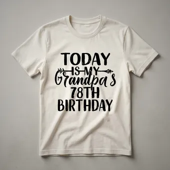 78th Birthday Grandpa T-Shirt | Vintage 1946 Celebration Tee