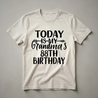 88th Birthday Queen Nana Graphic T-Shirt for Grandma's Celebration