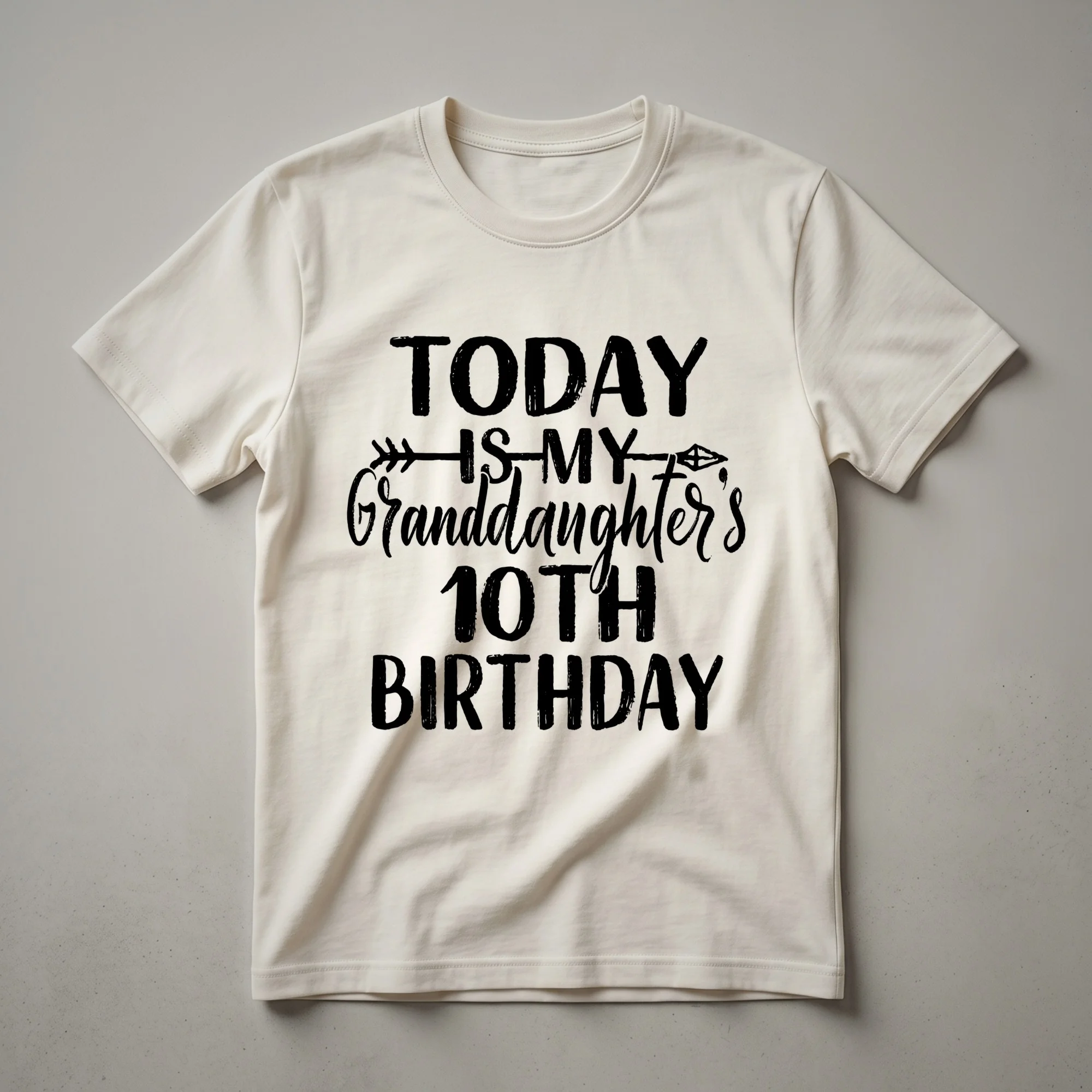 10th Birthday Unicorn Graphic T-Shirt for Girls