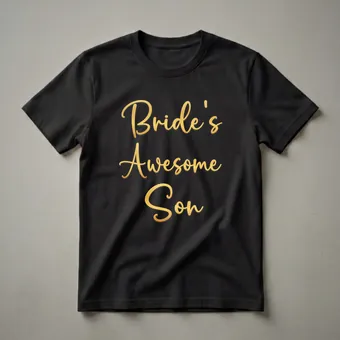 Bride's Son Wedding Party Role Graphic T-Shirt